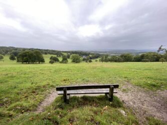 Looking down onto Leighton Hall and Leighton Moss RSPB Reserve