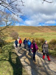 Heading for the muddy section