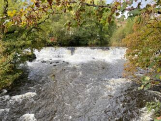 The second weir, at the bridge