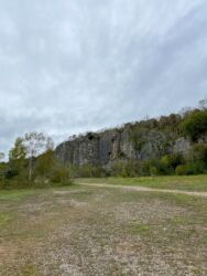 Can you spot the rock climber?